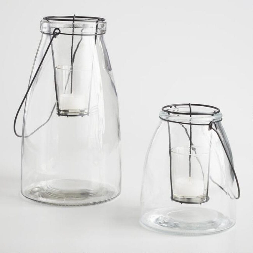 Clear Glass Cheyenne Lantern