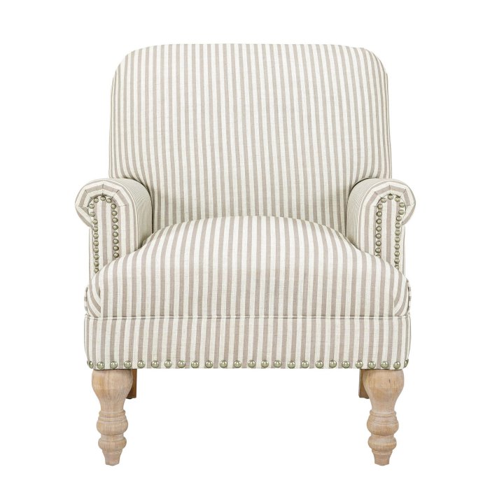 HumbleNest Homestead Striped Accent Arm Chair